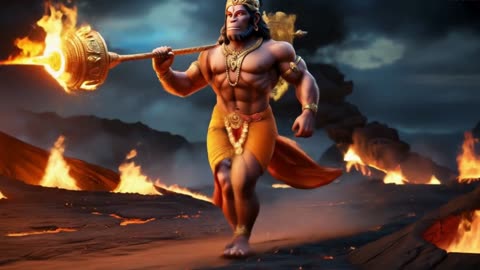 "🔥💪 Unleash the Mighty Power of Hanuman! 🚀🐒 #DivineStrength"