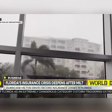 Hurricane Milton Causes $100 Billion in Florida Insurance Losses