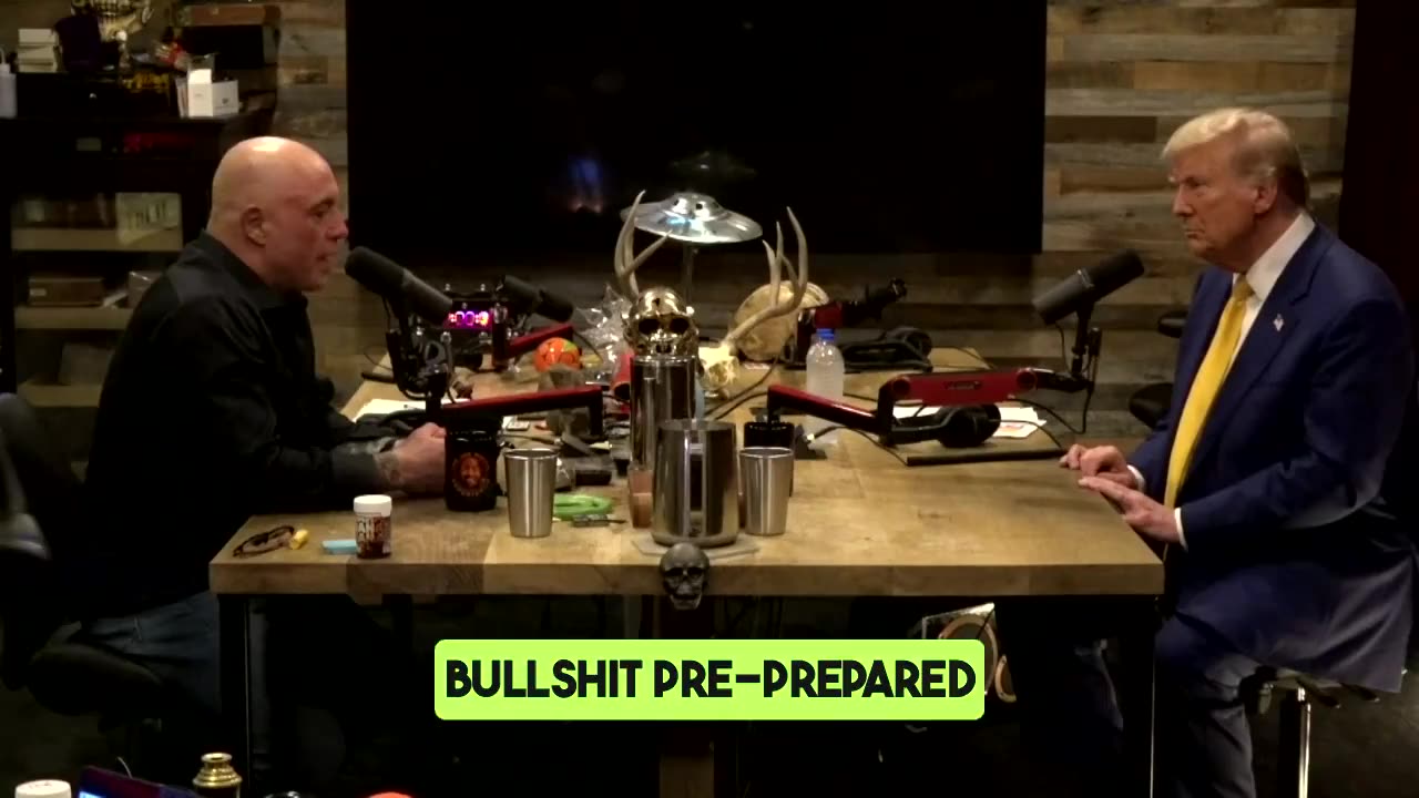 Rogan Tells Trump that he's genuine and doesn't speak in “bullsh*t, pre-prepared politician lingo.”