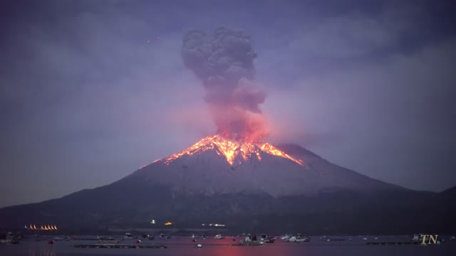 Explosive eruption of Sakurajima on November
