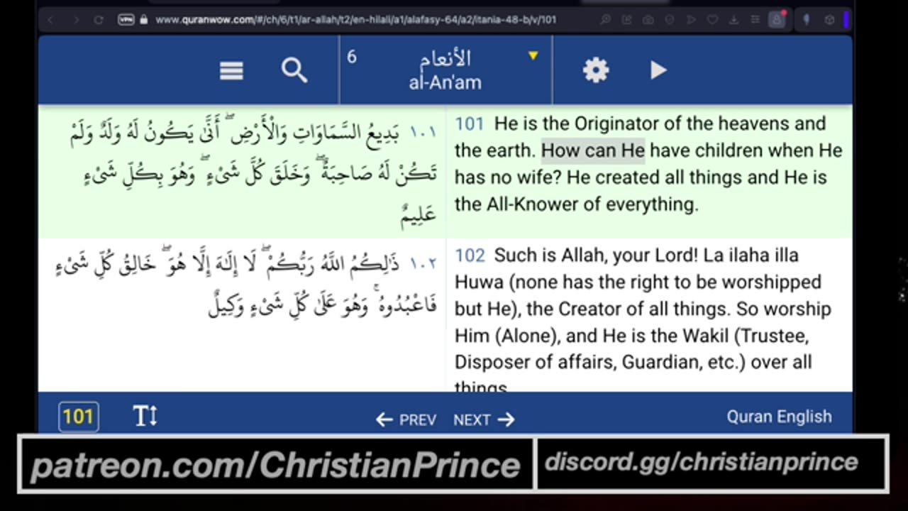 Christian prince God He created Adam first and then the Woman