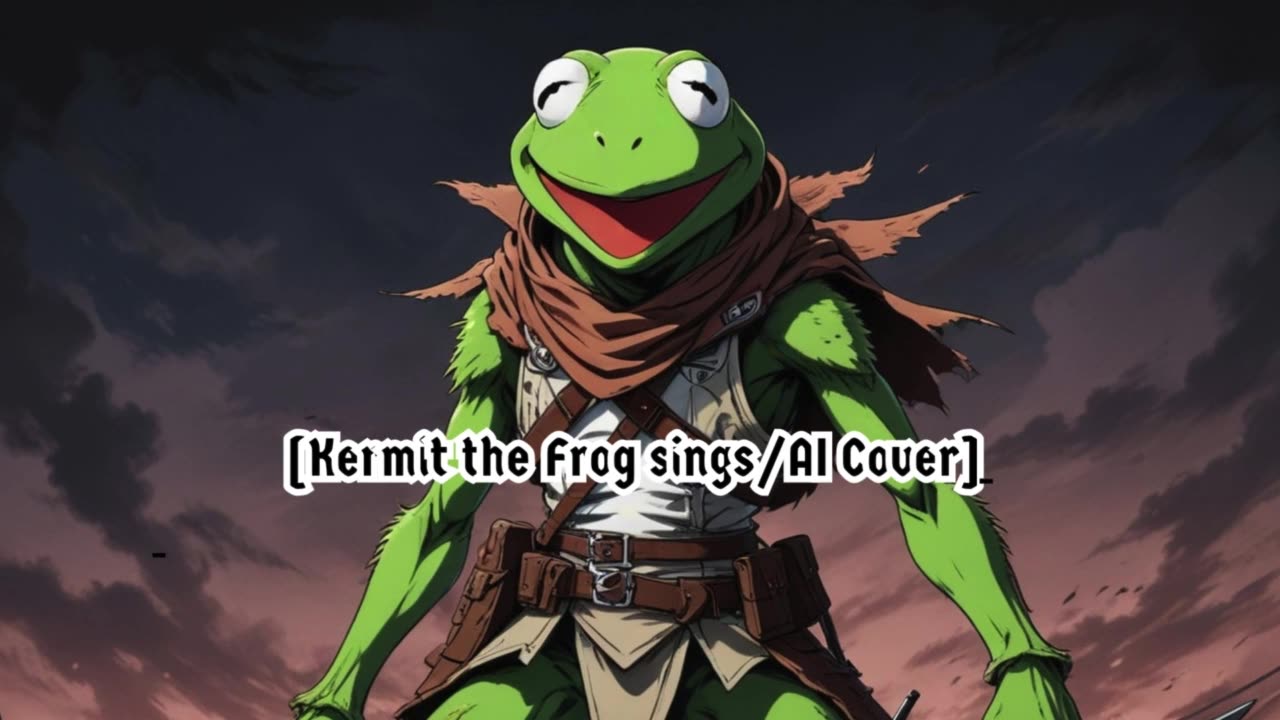 [Kermit sings/AI Cover] Attack on Titan/Shingeki no Kyojin S1 OP Linked Horizon - Guren no Yumiya