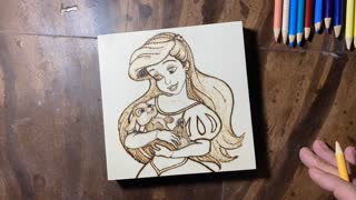 Wood burning coloring