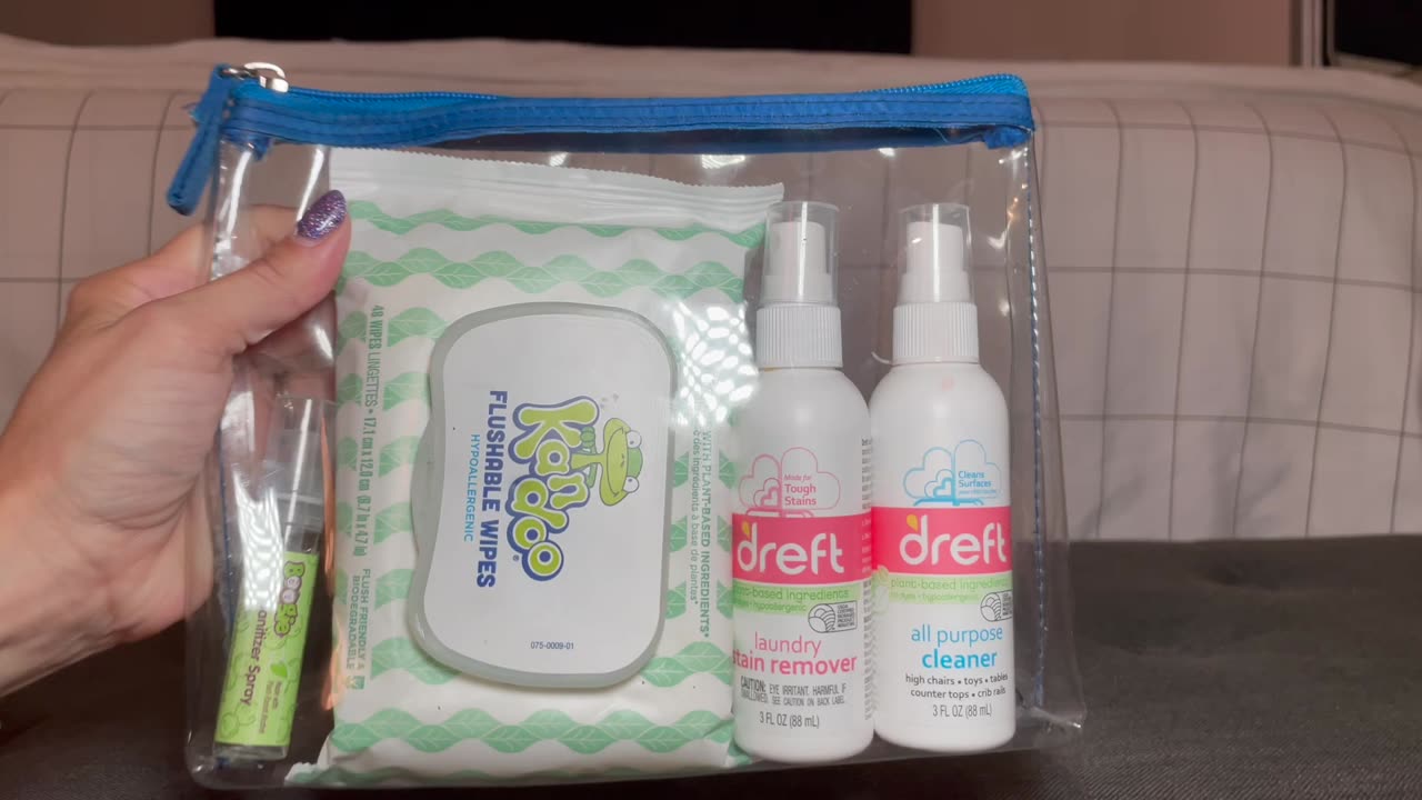 DIY Kids travel cleaning and sanitizing kit