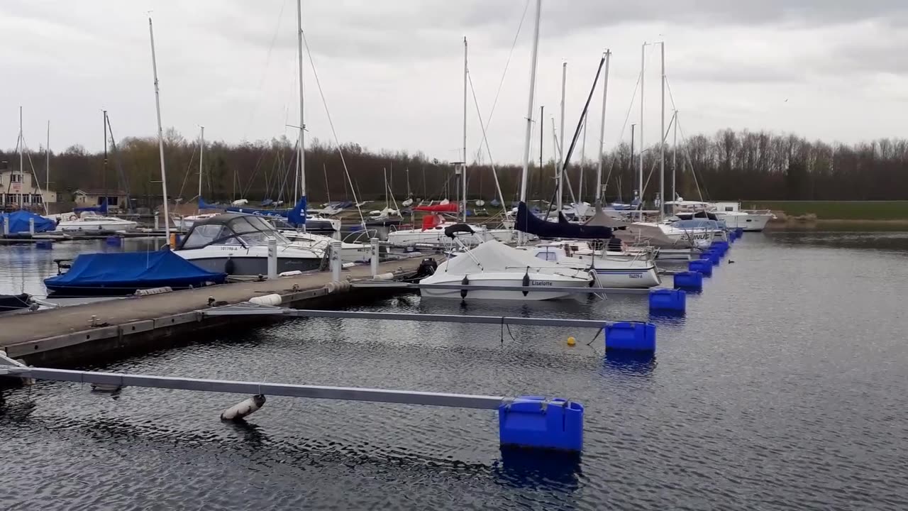 Cospudener See Pier 1 Segelboote (Sachsen)