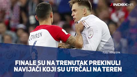Lovren poludio na navijače koji su utrčali na teren