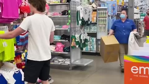 Box on worker lady prank