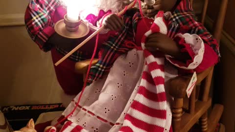 Vintage black mr & Mrs Claus