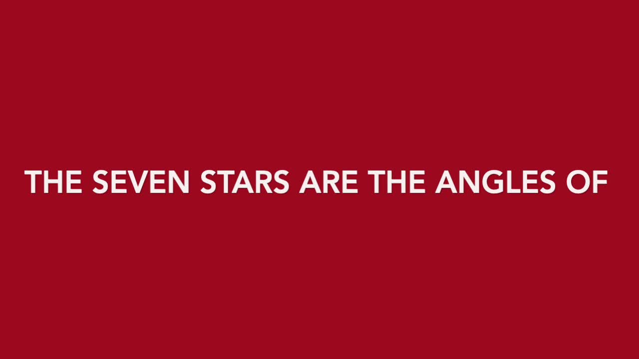 Revelation 1:17-20 By his angle unto his servant John.