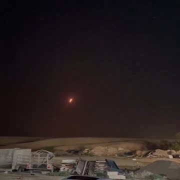 Footage of reported Iranian missile impacts in southern Israel
