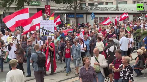 ‘Open Nord Stream!’ Protesters Rally Against Rising Energy Costs In Austria