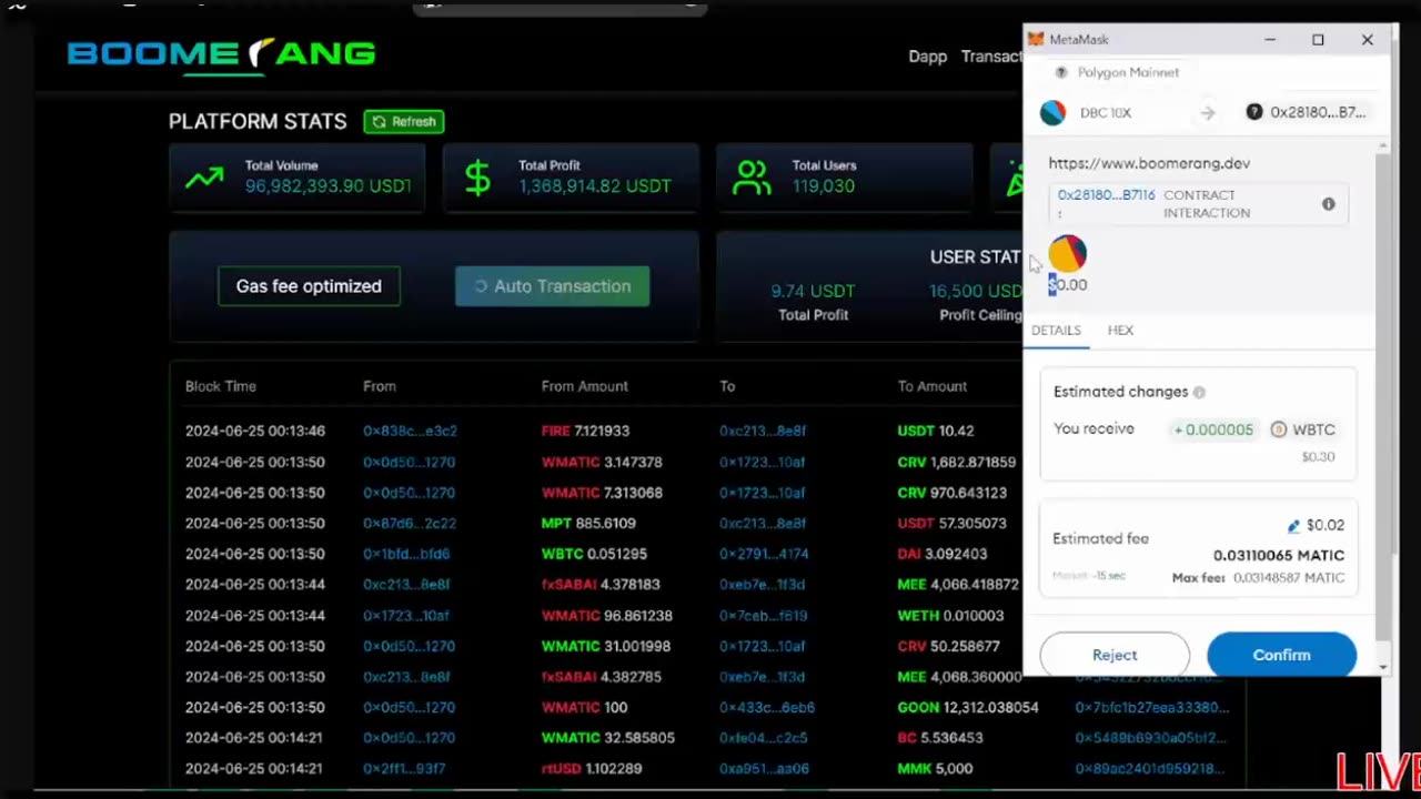 BOOMERANG - BEST LIVE DEMO SUCCESS TRADES - AI BOT CRYPTO ARBITRAGE PROFITS - TOP TEAM ROB BUSER