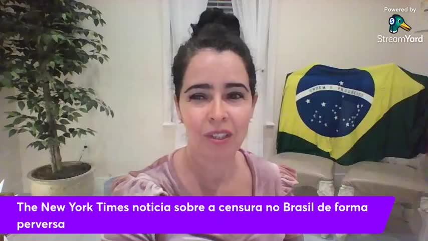 LIVE: Jornal The New York Times sobre a censura no Brasil - PERVERSA FALSA MÍDIA