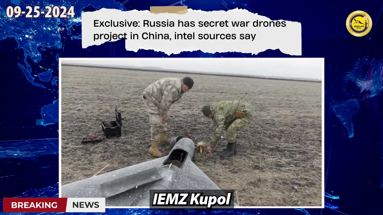 Breaking News on September 25, 2024, Russia and CCP Collaborates in Long Range Attack Drones