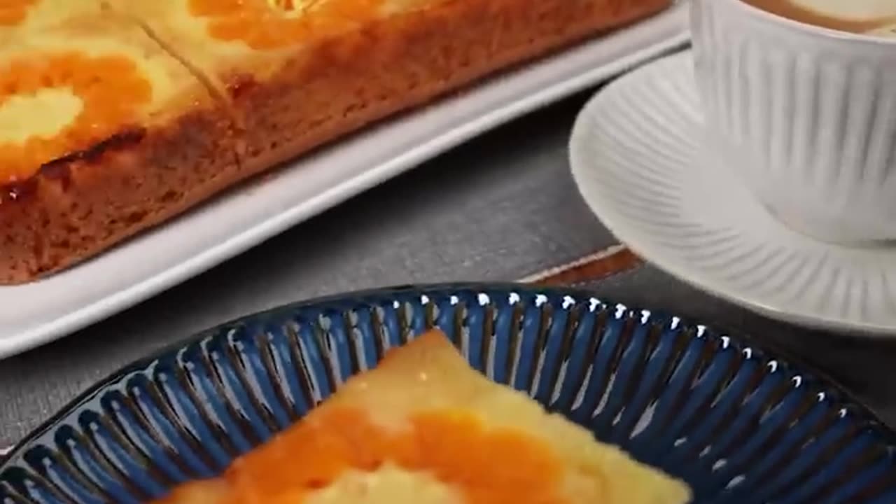 Mandarinen-Kuchen mit Pudding | Tangerine Cake with Pudding | Pudingli Mandalinalı Kek