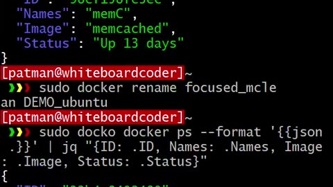 docker: rename