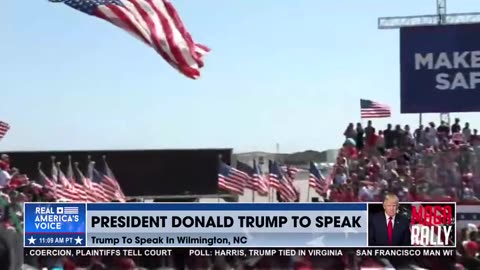 Trump landing N.C.
