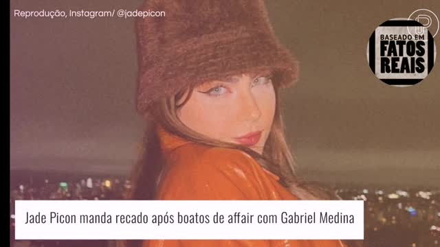 Jade Picon manda recado após boatos de affair com Gabriel Medina.