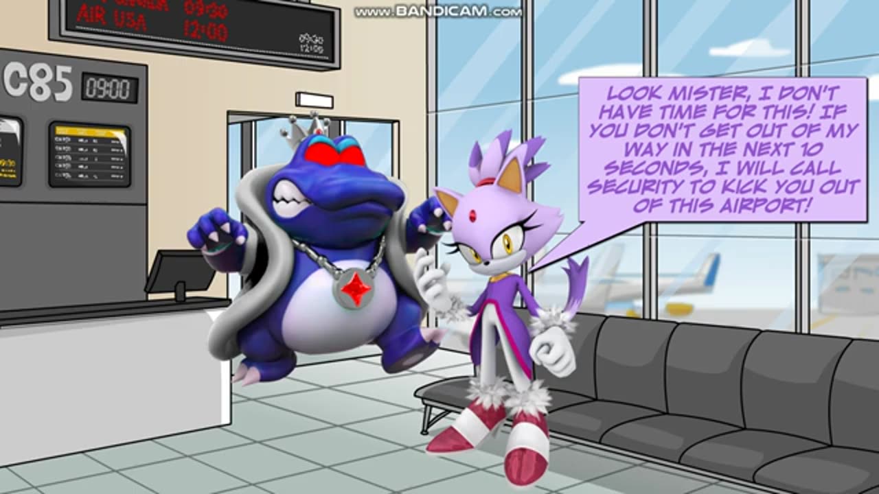 Dark King Wart Tries to Make Blaze Miss her Flight/Grounded