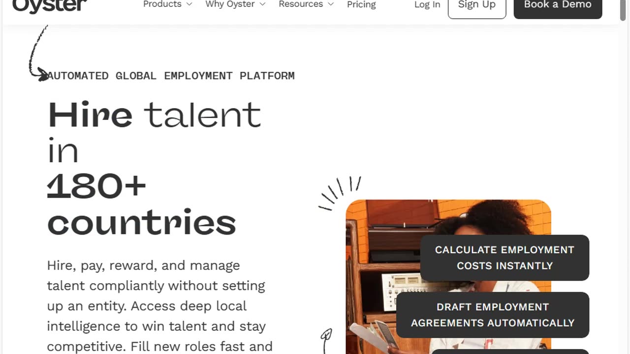 Hire talent in 180+ countries The Oyster