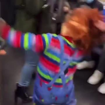 CHUCKY ATTACKS! NYC Subway