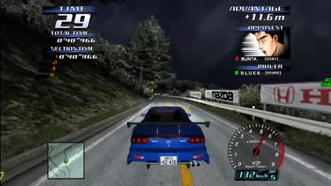 Initial D Arcade Stage 3 - Mazda RX7 Spirit R Legend Of The Street Final Race 2nd Try(Flycast HD)