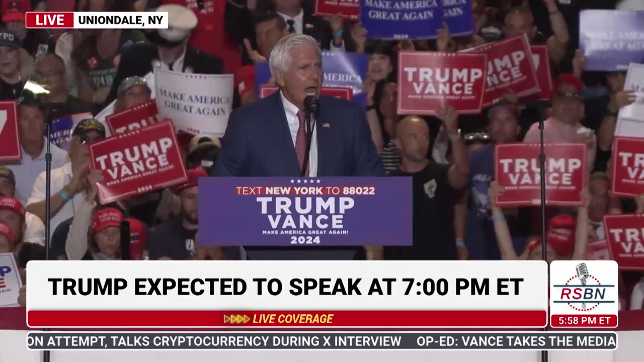 FULL SPEECH: Bruce Blakeman at Trump Rally in Uniondale, NY - 9/18/24