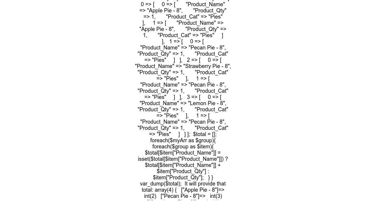 Group data in lowest level of a 3d array by a column and sum another column in each group to create