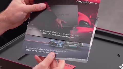 Unboxing Mercedes laptop