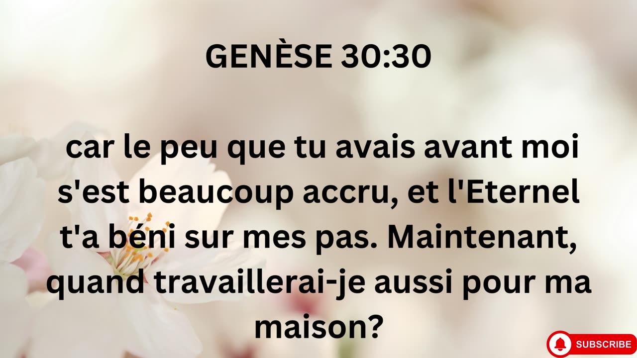 "Les Débuts de la Multiplication de Jacob: Les Fils et les Troupeaux" GENÈSE 30.