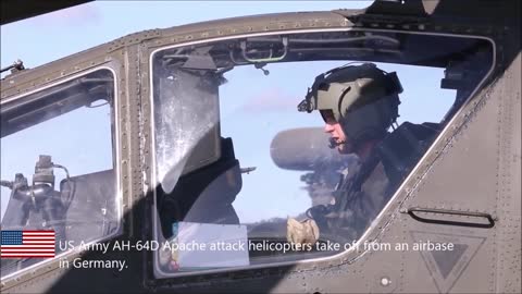 NATO. AH-64D Apache attack helicopters and US Army soldiers arrived in Latvia. russia in fear?😰