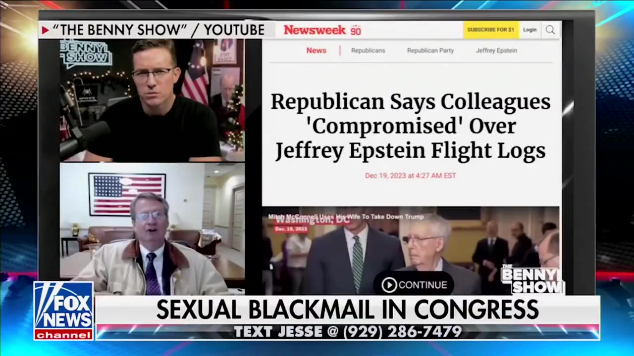 Jesse Watters - congress blackmailed with sex? Say it ain't so.