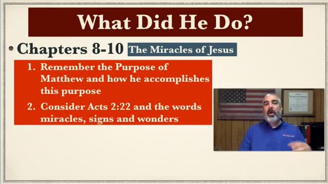 Matthew 8-10 The Miracles of Jesus #1