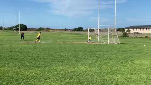 Gansbay Rovers Vs. Fleetwood FC. Goal! Adam