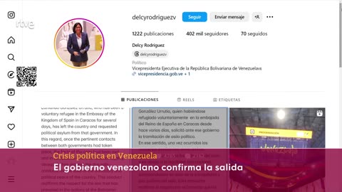 El OPOSITOR EDMUNDO GONZÁLEZ abandona VENEZUELA y VIAJA a ESPAÑA tras recibir ASILO POLÍTICO | RTVE