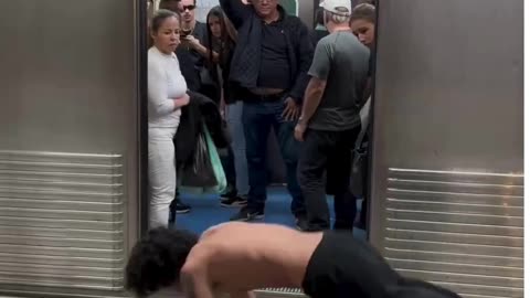 Guy Pretends to Stop the Metro Train! 😂🚇💪