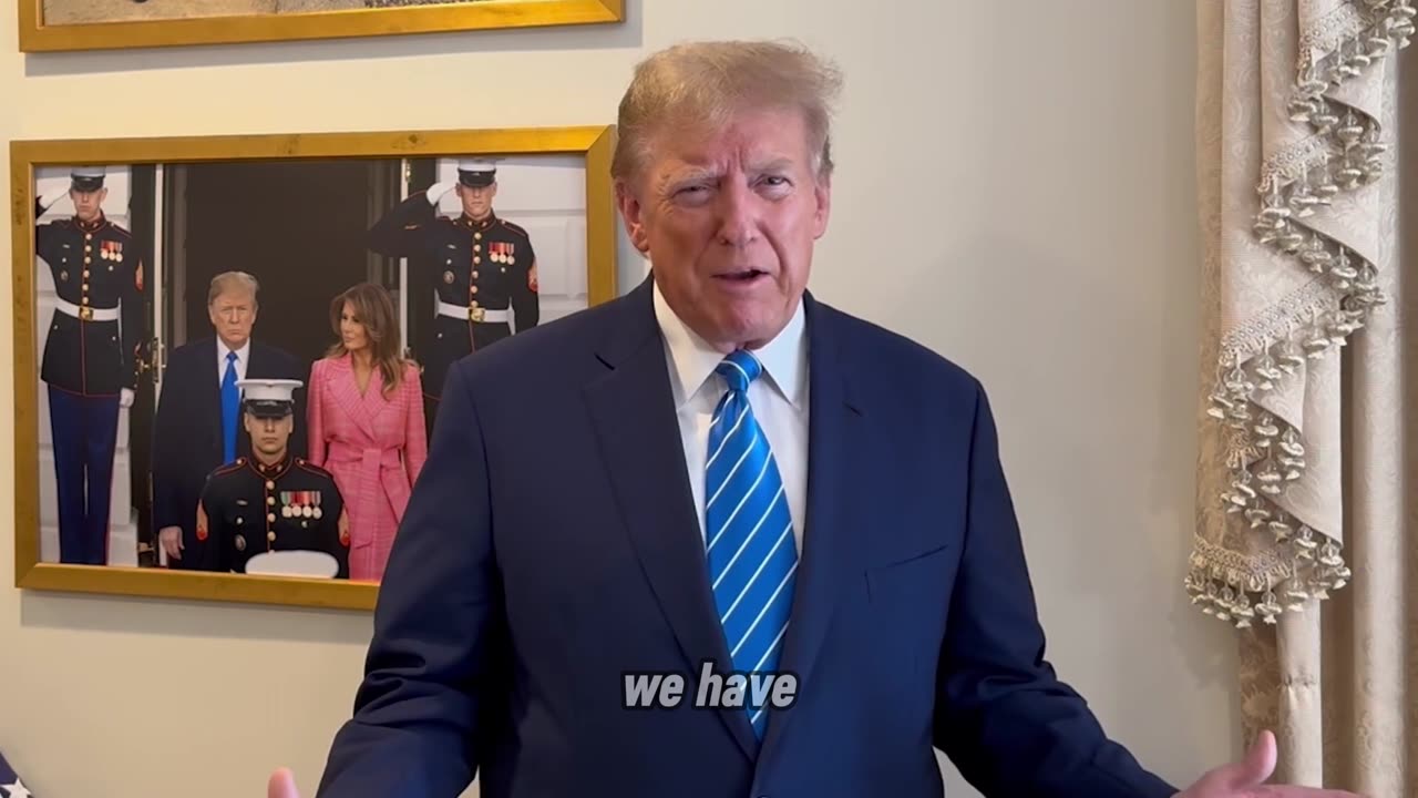 Message from president Donald J.Trump