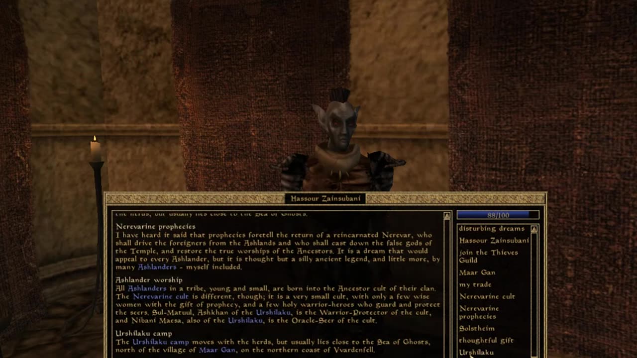 Zainsubani Informant Quest Walkthrough - Elder Scrolls Morrowind