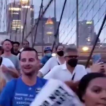 MULTIRACIAL PROTESTERS CHANT ''FUCK BIDEN""