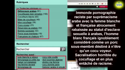 Du raciste suprémacisme arabo-négrocratique sur le plan sexuel