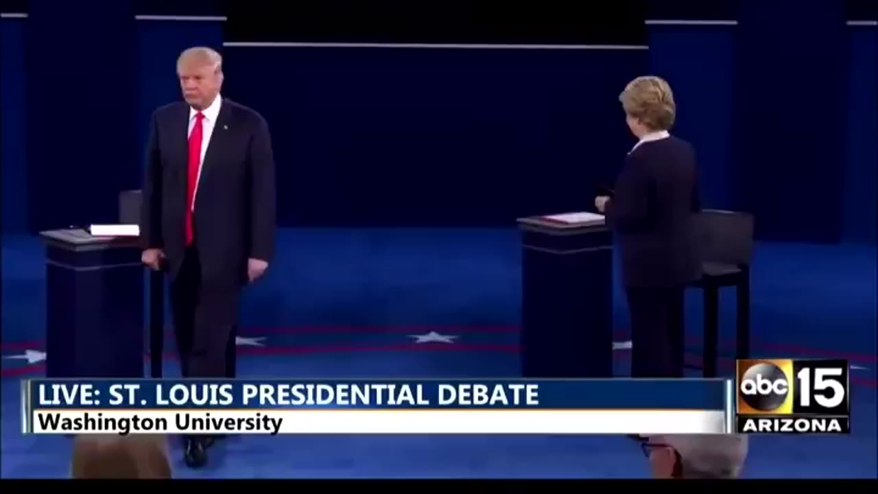 Trump Hillary Clinton 2016 debate Because you'd be in jail