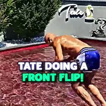 Andrew Tate Doing a Front Flip!