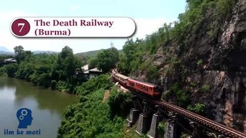 Top-7 Railway Tracks In The World In Urdu Hindi - Death Railways Route