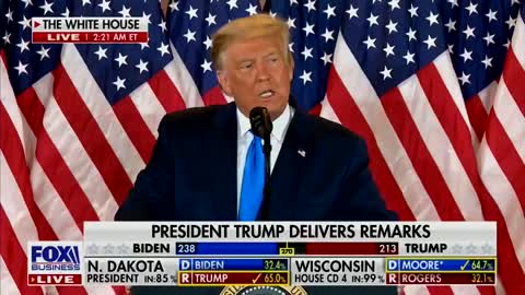 That's another 4 years. You don't stop counting the votes unless you know you're going to lose.