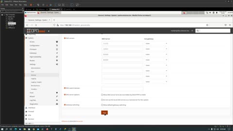 Probando algunos ajustes con OPNsense