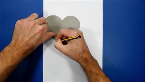 Draw A Love On A Blank Sheet Of Paper