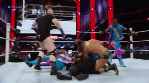 Roman Reigns competes in a "One vs. All" Match: Raw, video