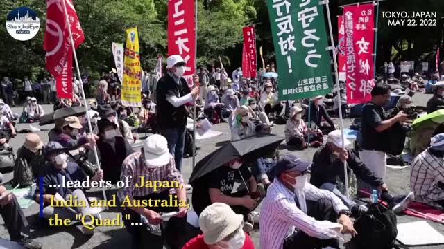 Hundreds of Japenese Protest Joe Biden’s Visit to Tokyo