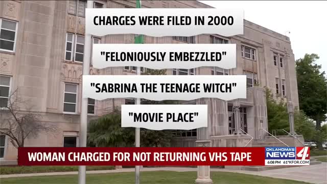 Oklahoma woman charged with felony for not returning VHS tape 21 years ago