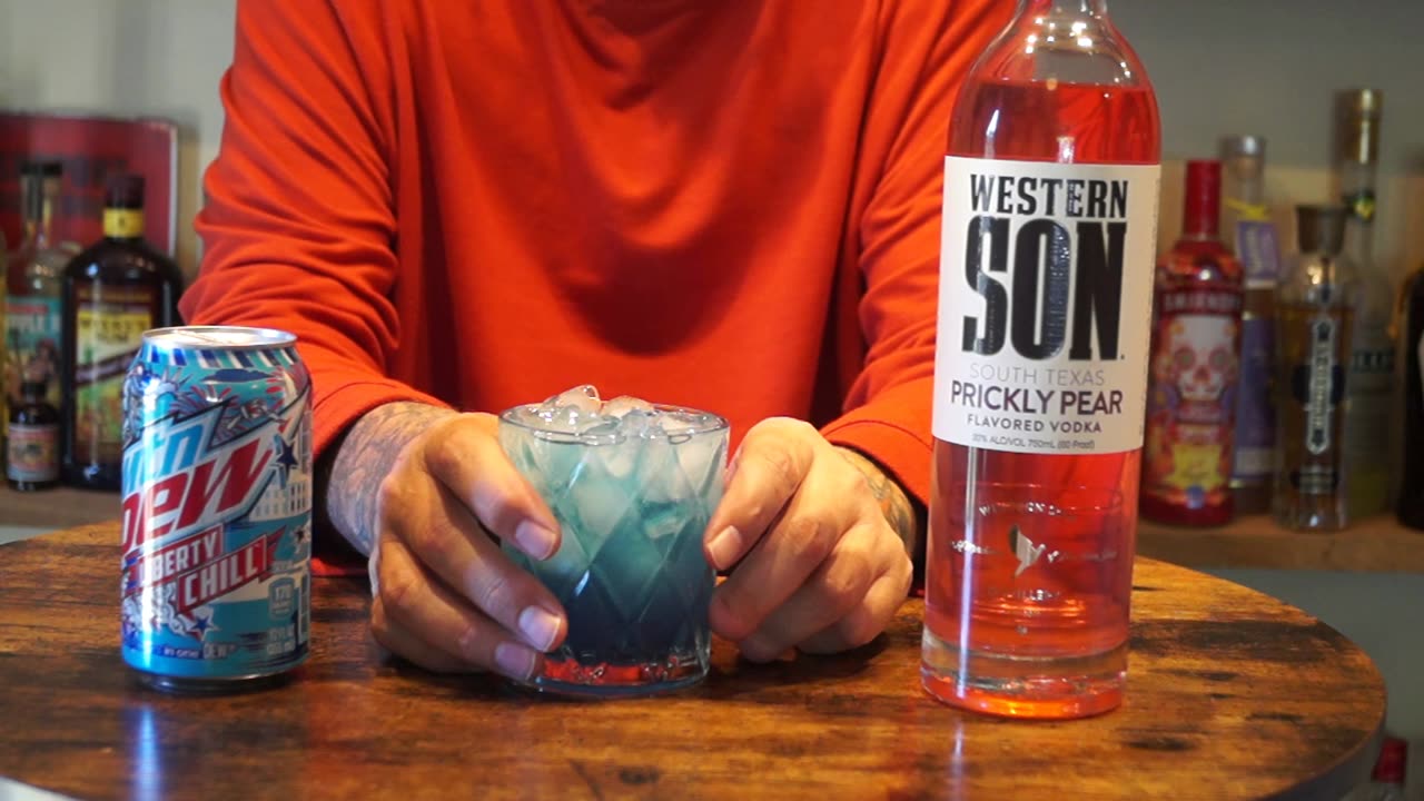 Western Son Prickly Pear Vodka & Mtn Dew Liberty Chill